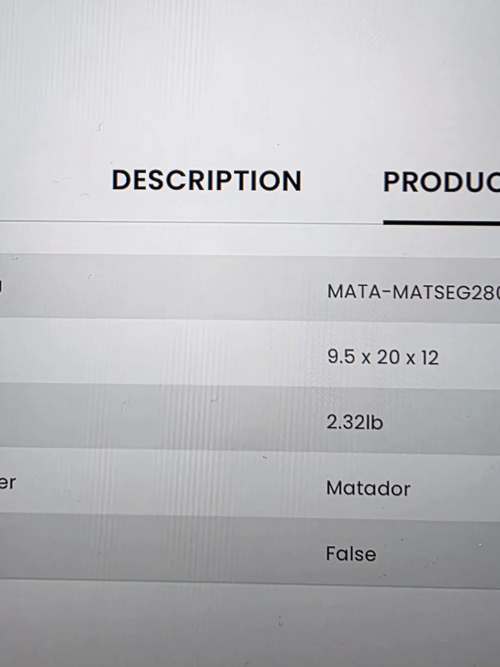 Matador seg28 built